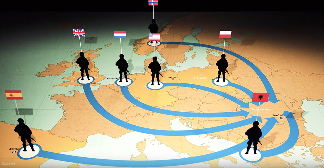 NATO-trupper i Europa - Pressvideo: NATO