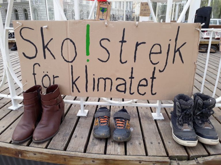 Sko-strejk för en klimatsmart omstart på lördag!