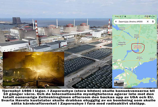 Ukraina bombar kärnkraftverket i Zaporozhye två gånger samma dag!