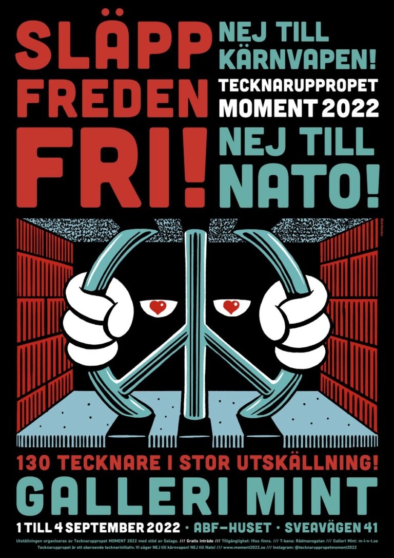 Tecknaruppropet: Släpp freden fri! Nej till kärnvapen! Nej till NATO!