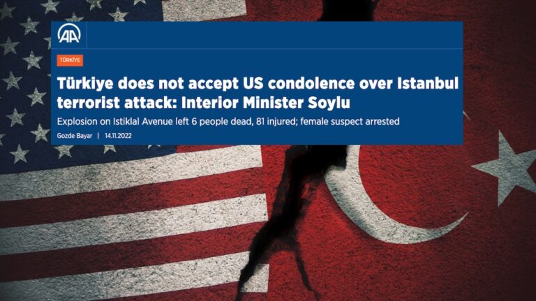 Turkiet anklagar USA för medverkan i bombdådet i Istanbul som dödade sex personer