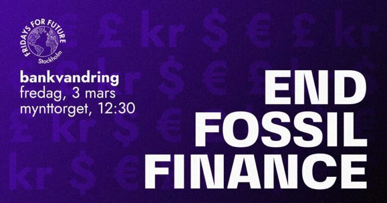 Fridays For Future på Bankvandring – följer du med?