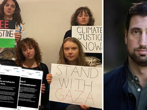 Greta Thunberg kritiseras för stöd till Palestina mot Israels folkmordspolitik. Så hemskt!